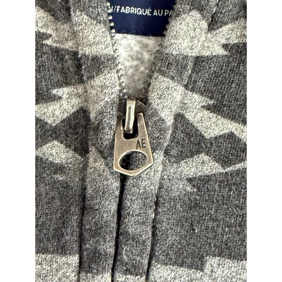 Vtg Y2K American Eagle Full Zip Hoodie Men Sz M Aztec Grunge Jesse Pinkman Style - Picture 3 of 10